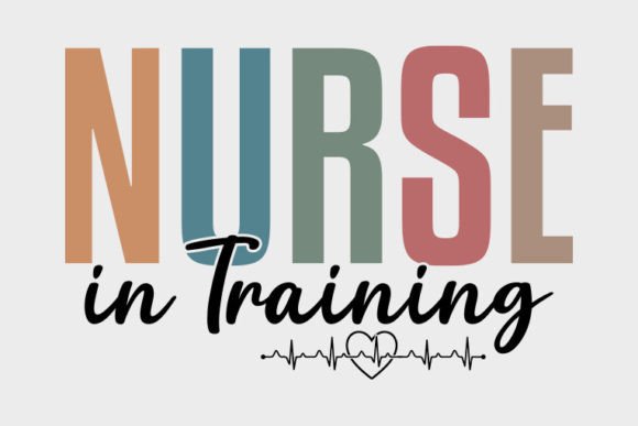 A Retro Nurse SVG Craft Graphic for Editorial Mood & Design