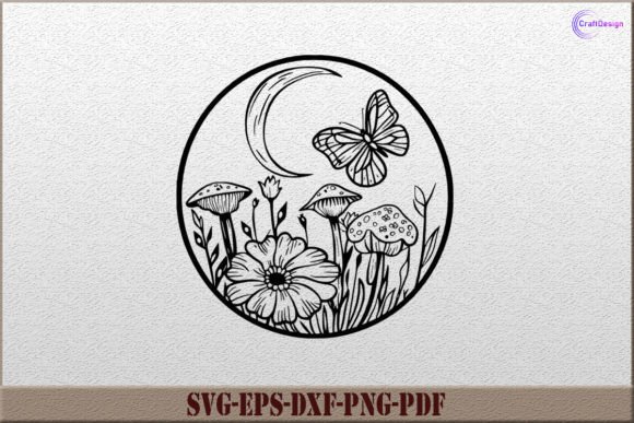 Butterfly Mystical Mushroom SVG: A Versatile Graphics Asset for Crafts