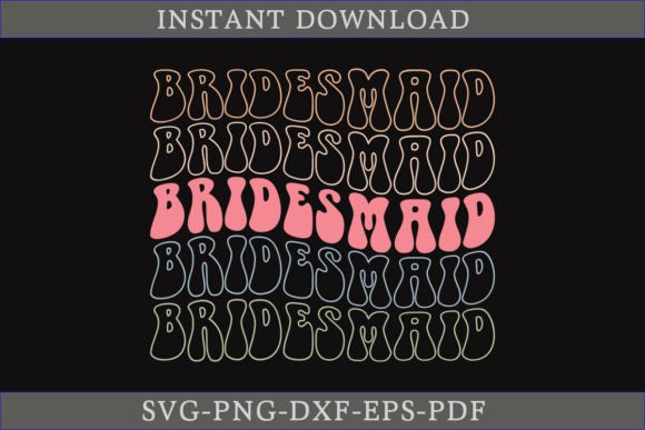 Evaluating Bridesmaid Retro SVG Wedding Shirt Bride for Client Graphics & Crafts