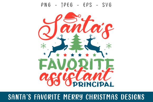Review: Santa’s Favorite Assistant Principal SVG for Graphics and Crafts