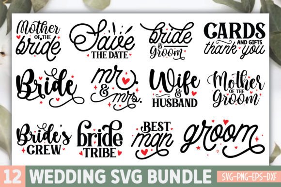 Wedding SVG Bundle: A Versatile Graphics Asset for Crafts